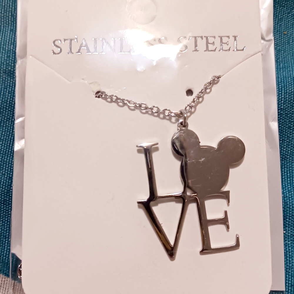 Silver LOVE necklace